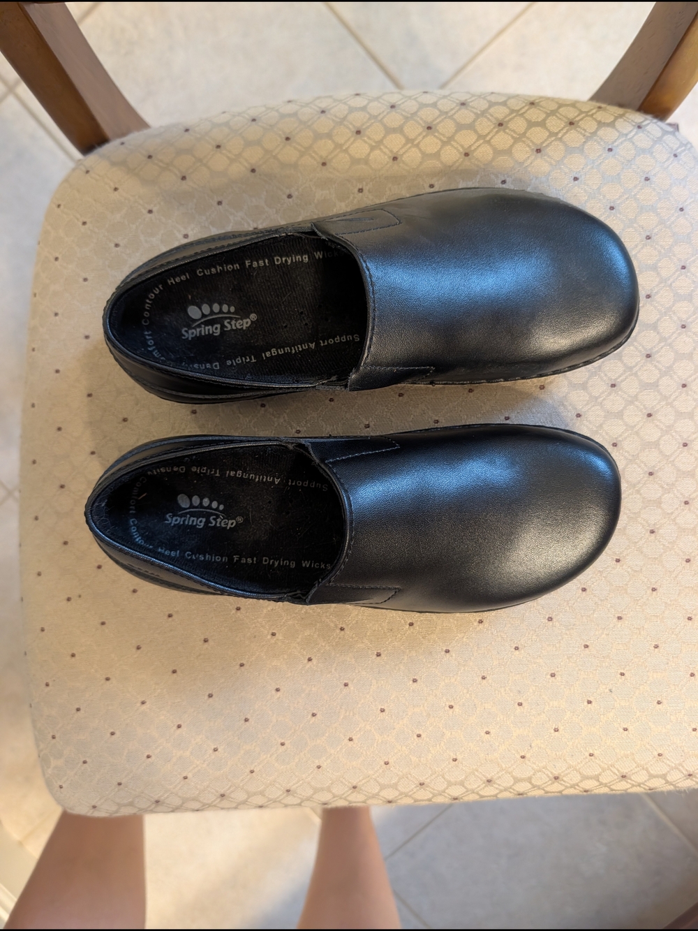 Spring Step Black Slip-On Comfort Shoes